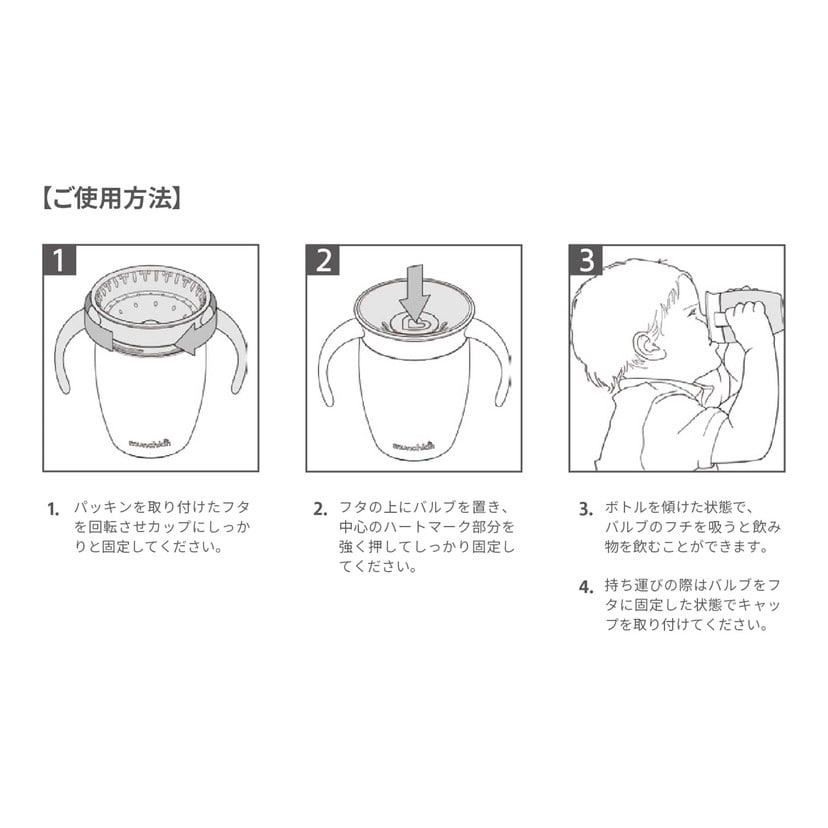 ハンドル付きミラクルカップ・ワイルドラブ/キツネ(キツネ): ミルク・お食事[DADWAY ダッドウェイオンラインストア]