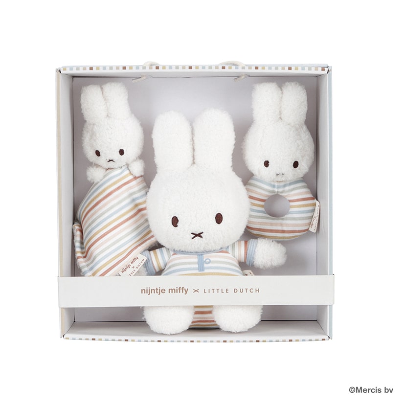 miffy x Little Dutch ギフトボックス３点セット/ヴィンテージサニーストライプ